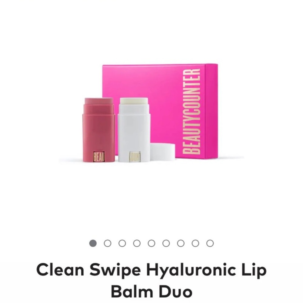 Clean swipe hyaluronic lip balm duo